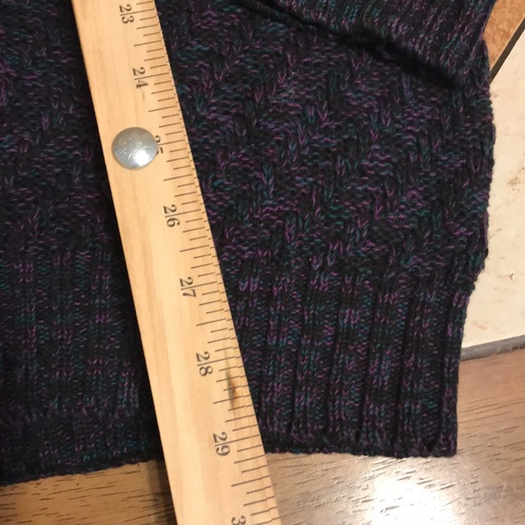 Piccadilly line cable-knit pullover sweater size XL tall made in USA Vtg cotton - Picture 7 of 10